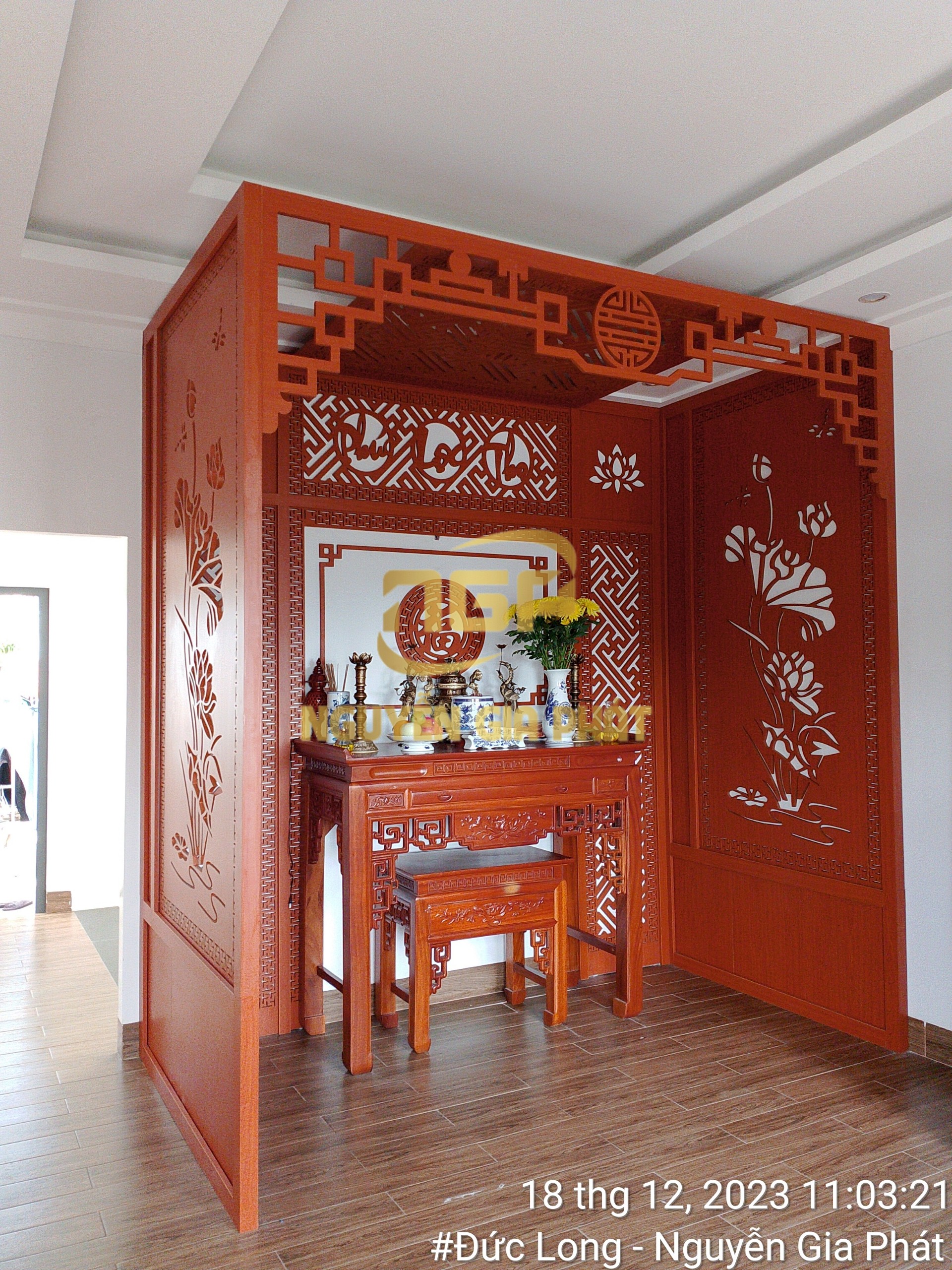 THI CÔNG VÁCH NGĂN THỜ BIÊN HOÀ - ĐỒNG NAI