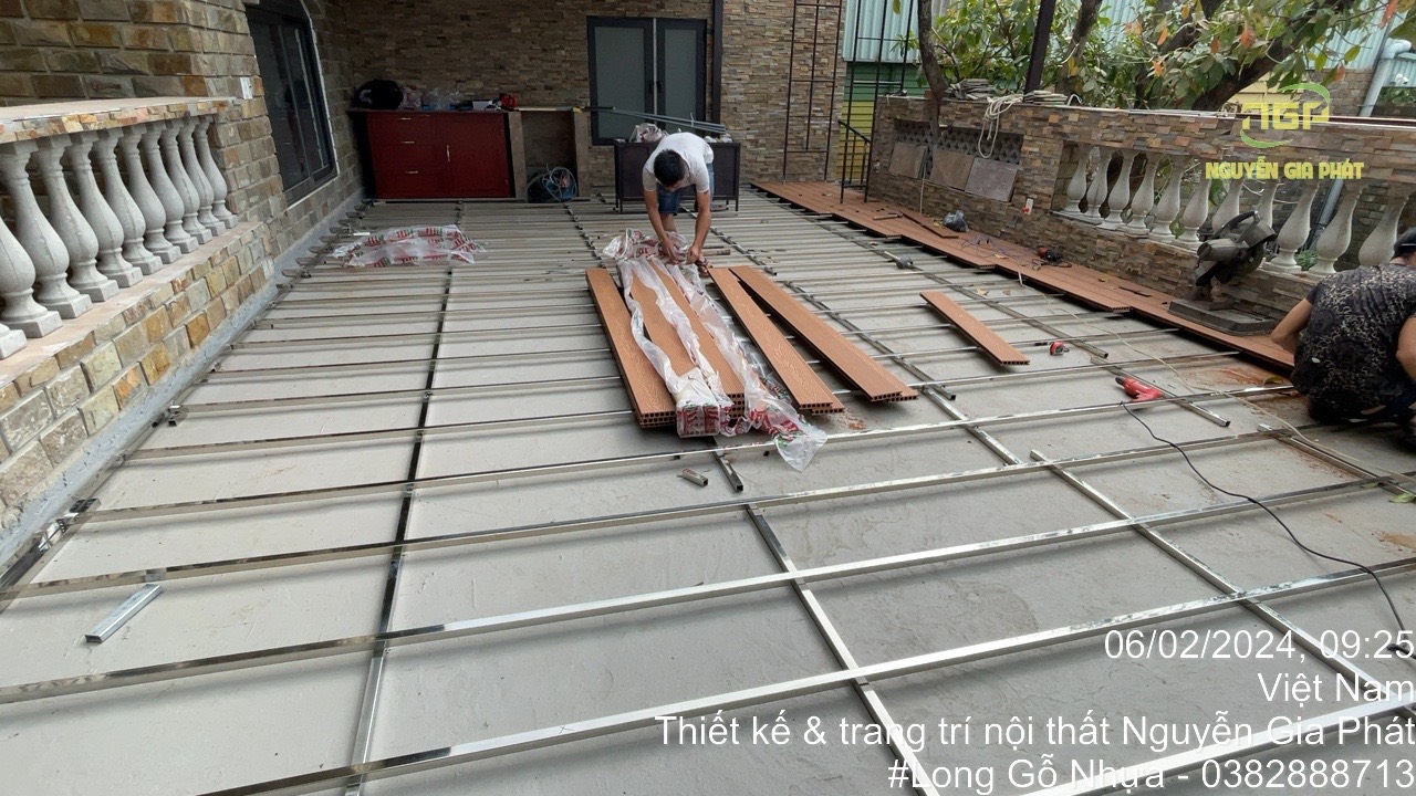 Thi công tấm sàn ngoài trời Trảng Bom - Đồng Nai