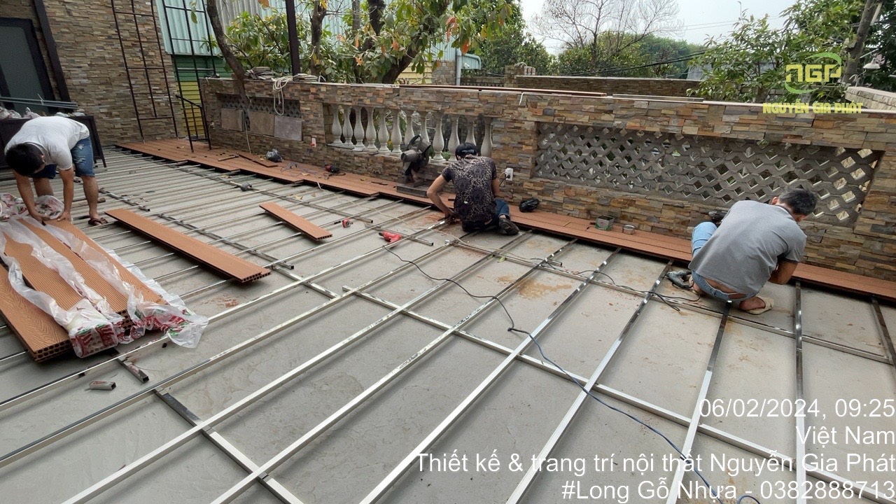 Thi công tấm sàn ngoài trời Trảng Bom - Đồng Nai