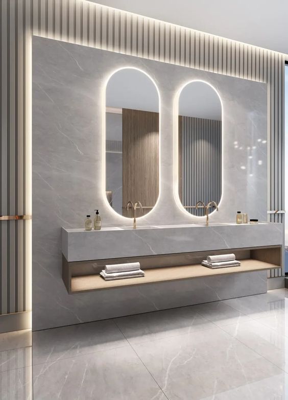 Gương đèn led cảm ứng