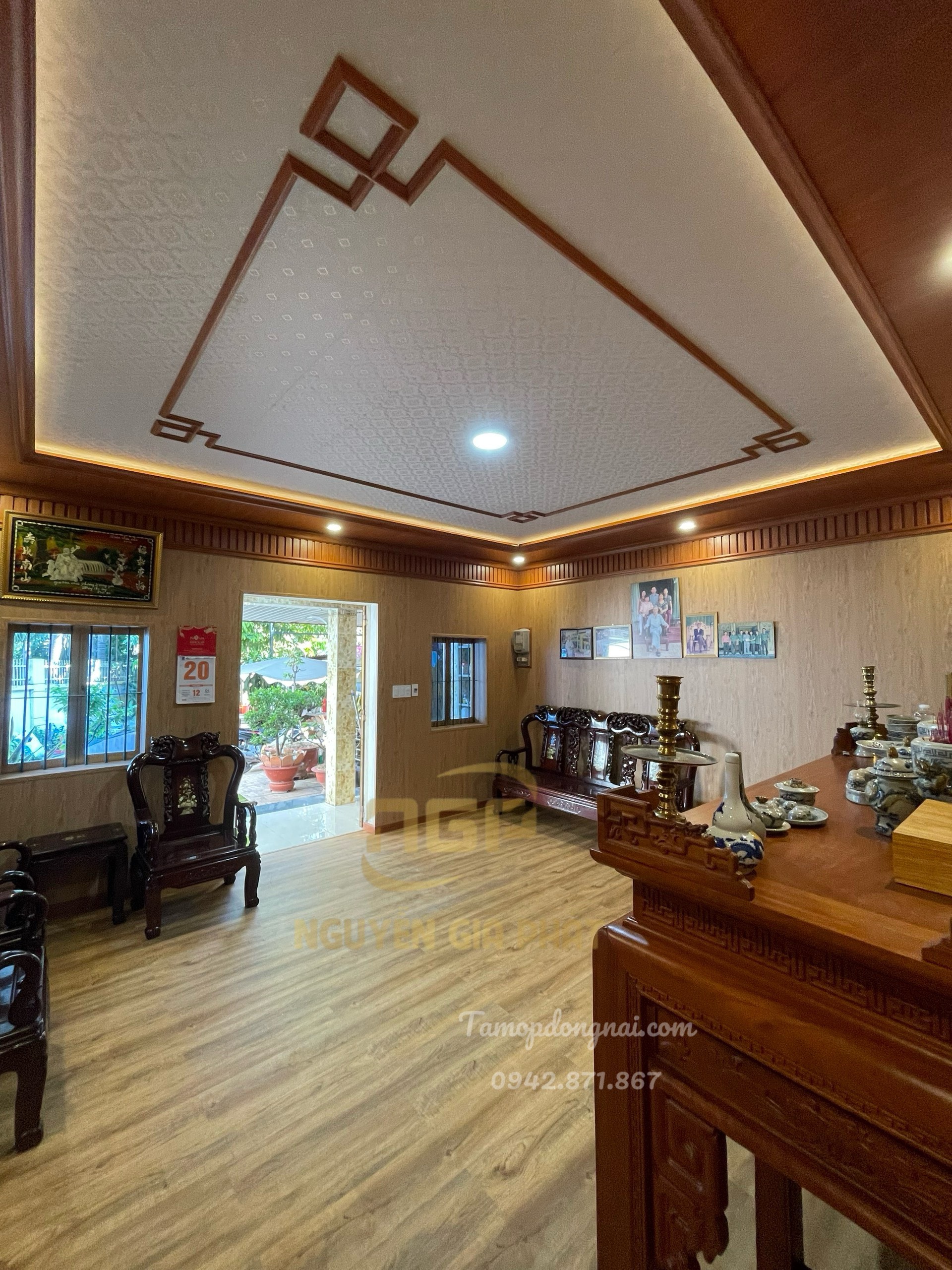 Thi Công Trang Trí Phòng Thờ Nhà Anh Tuấn Tại Bửu Hoà - Biên Hoà