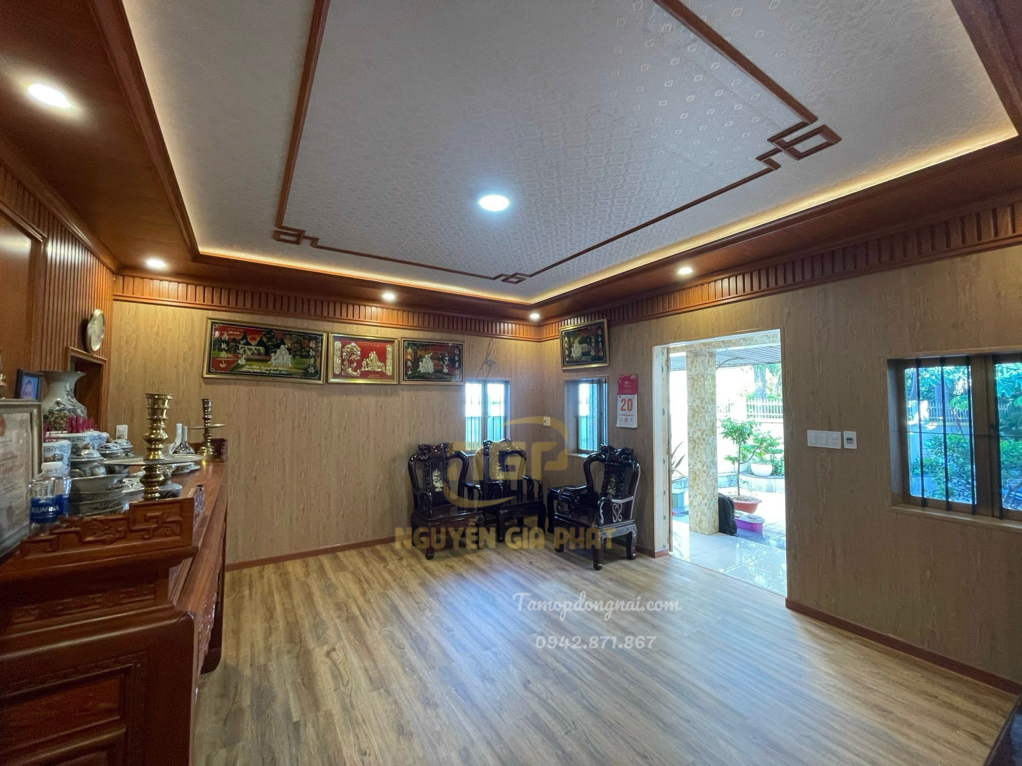 Thi Công Trang Trí Phòng Thờ Nhà Anh Tuấn Tại Bửu Hoà - Biên Hoà