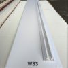 VÁCH NGĂN NHỰA PVC 2 MẶT TRẮNG W33