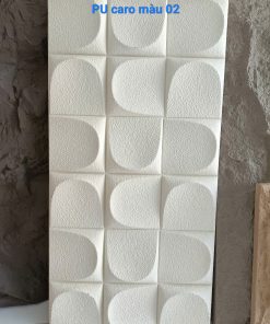 Tấm PU Giả Đá Caro 3D